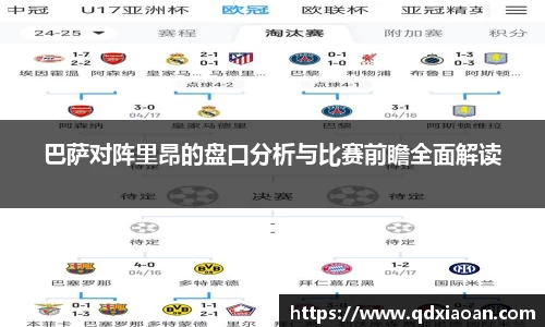 巴萨对阵里昂的盘口分析与比赛前瞻全面解读