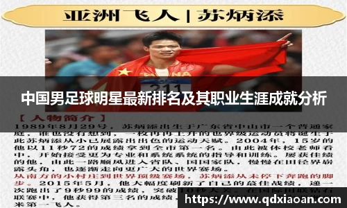 中国男足球明星最新排名及其职业生涯成就分析